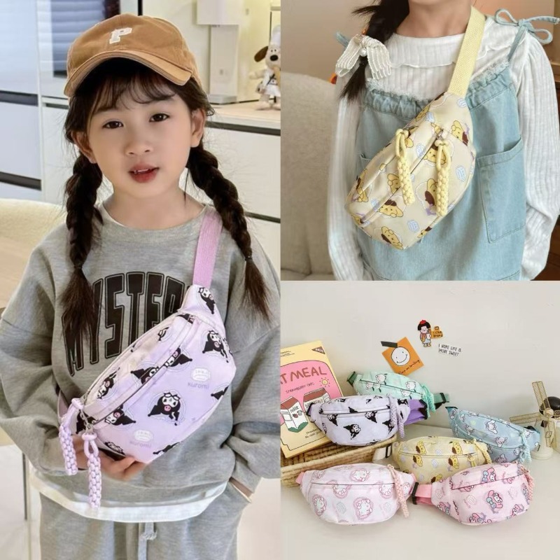 Kawaii Tech Accessories - Niedliche Umhängetasche mit Kuromi-Aufdruck für Damen