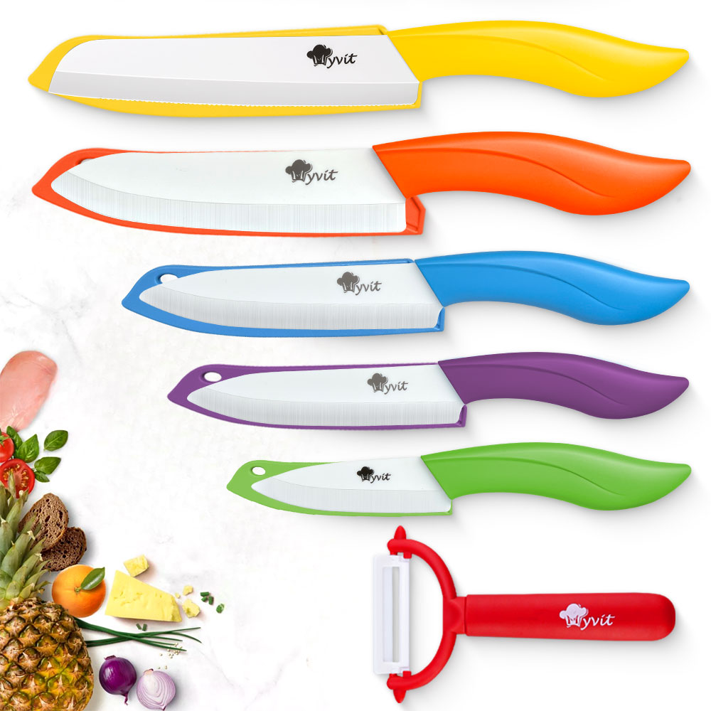 High Tech Kitchen Accessories - Keramik-Messerset Küchenmesser 3' 4' 5' 6'