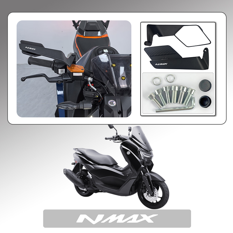 Universal Tech Accessories - Paar Motorrad-Seitenspiegel, blendfreier Rückspiegel, universell passend