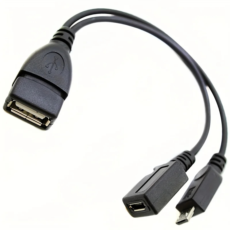 Tech Accessories For A Tablet - 2-in-1 OTG USB auf Micro-USB-Splitter-Adapter für