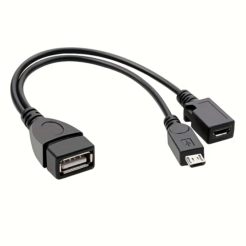 Tech Accessories For A Tablet - 2-in-1 OTG USB auf Micro-USB-Splitter-Adapter für