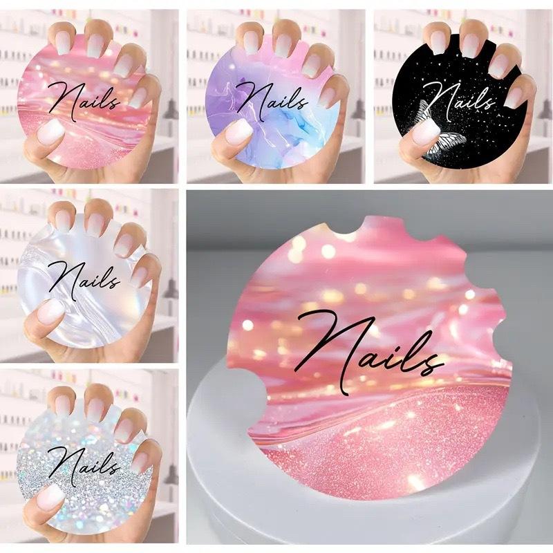 Vet Tech Accessories - 10 Stück Nagelkunst-Displaykarten, handgefertigte Nagelfoto-Requisiten, Nagelfoto-Scheibe,
