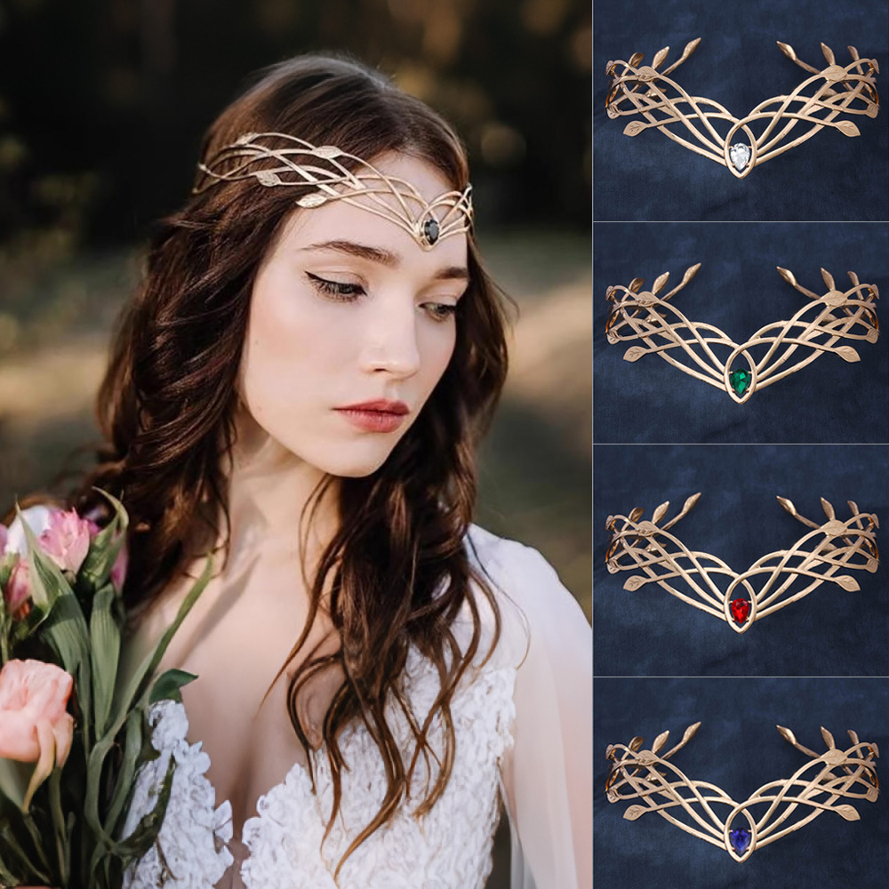 Tech Accessories Women - Luxus Tiaras Stirnbänder für Frauen Blatt