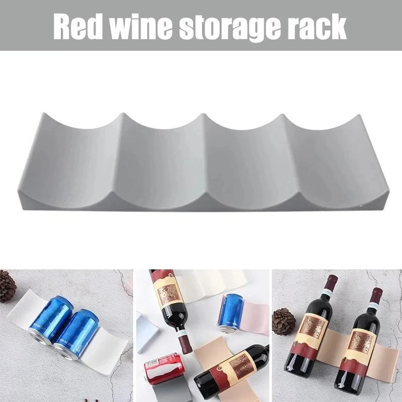 Tech Accessories Organizer - 1 Stück stapelbarer Weinflaschenhalter, Weinregal-Organizer für