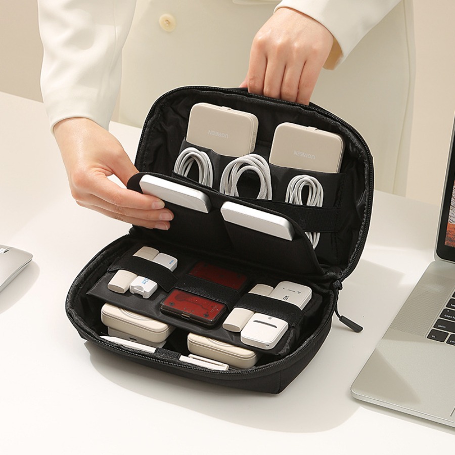 Tech Accessories Gifts For Men - Tragbare Reise-Kabelorganizer Elektronik-Aufbewahrungstasche für Kabel Ladegeräte