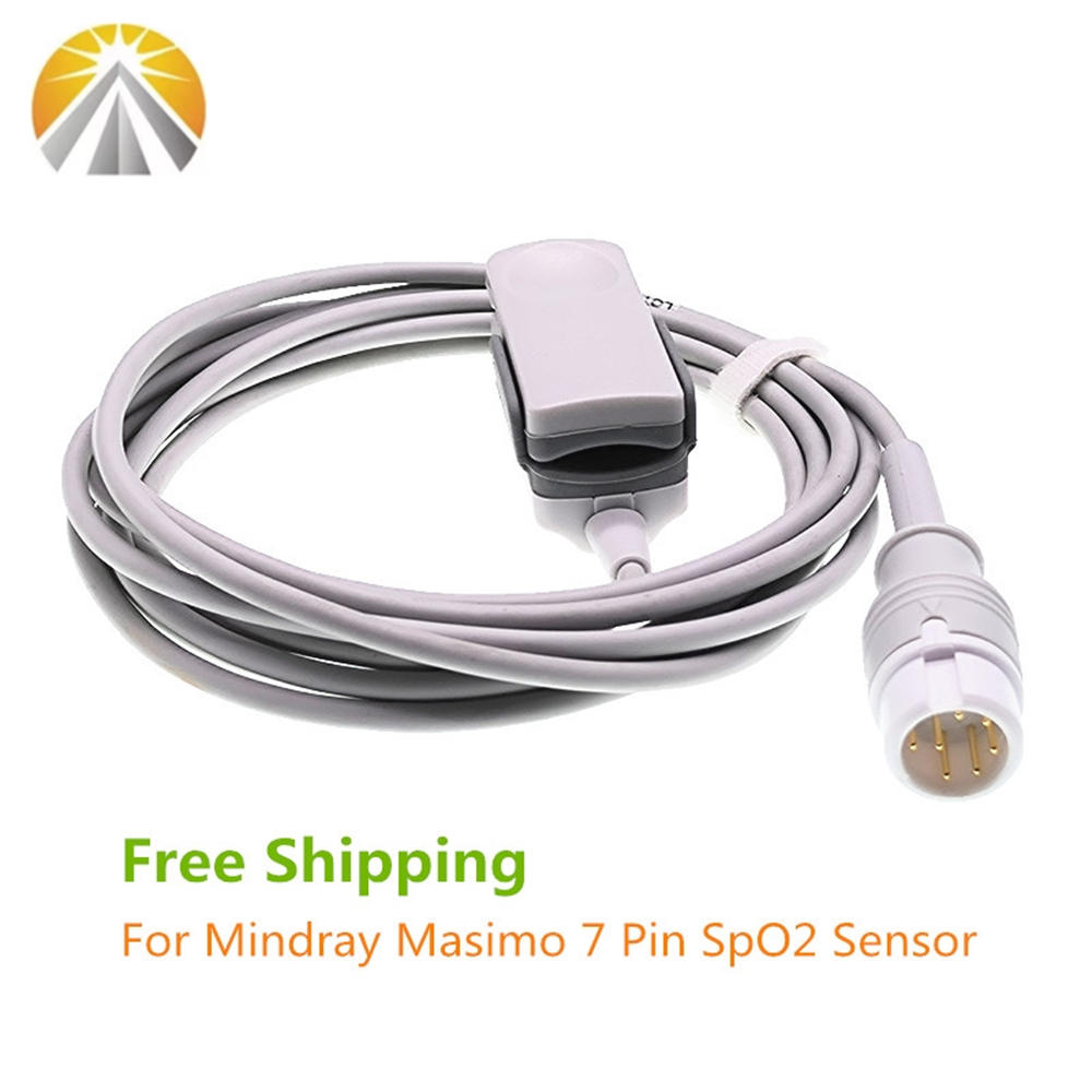 M Tech Accessories - Wiederverwendbarer 7-Pin-SPO2-Sensor für Mindray Beneview T5