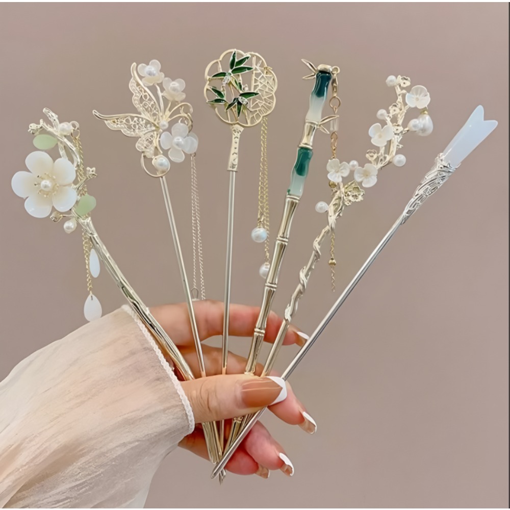 1/6 Stück Eleganter Haarstab i – Tech Accessories Women Bewertung und Preis