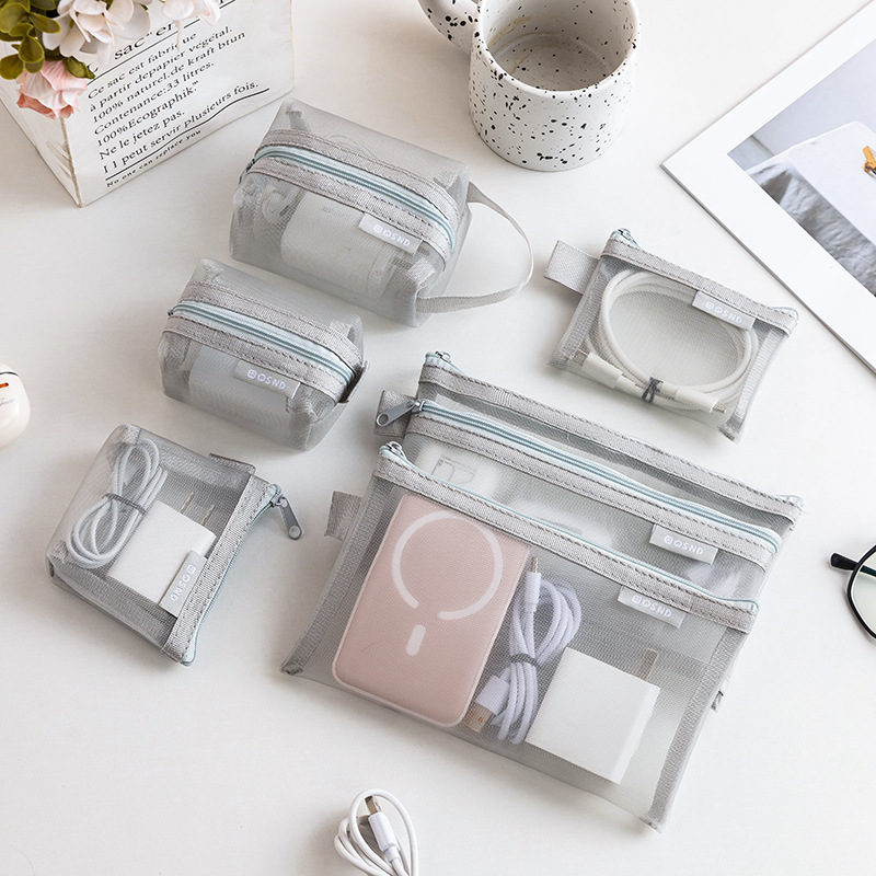 Graue Netz-Organizer-Taschen – – Tech Accessories Organizer Bewertung und Preis